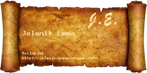 Jelenik Emma névjegykártya